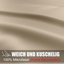 Soifox Bettwäsche 200x200 Beige Set mit Kissenbezug 2er Set