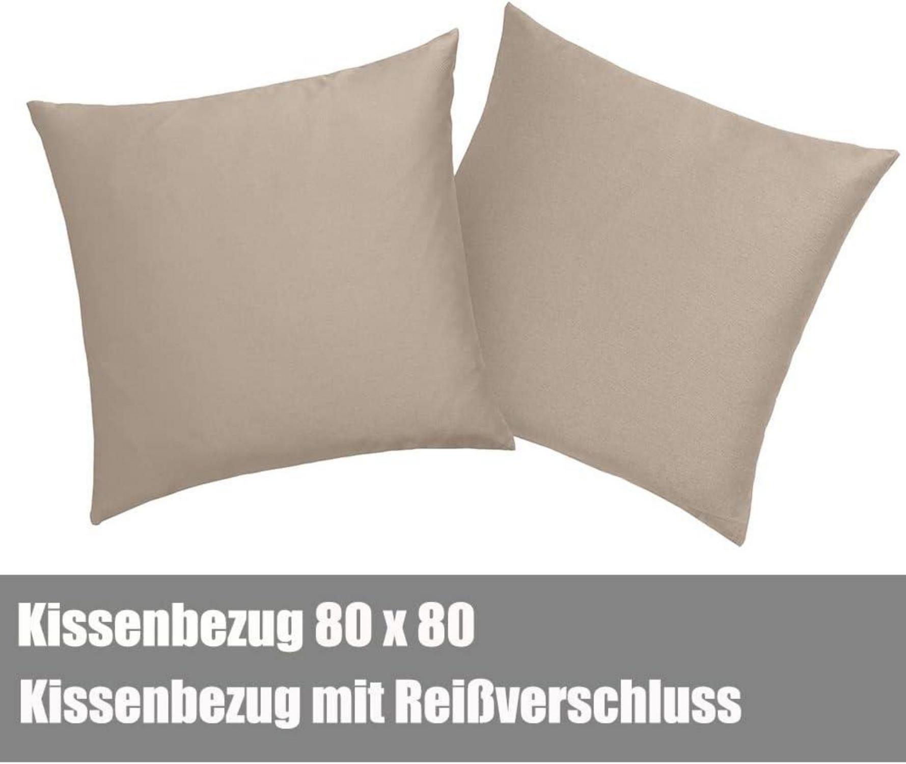 Bettwäsche 200x200 Sandy Beige weich bügelfrei knitterfrei 2er Set
