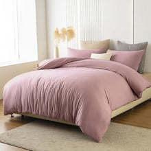 Bettwäsche 200x200 Rosa weich angenehm bügelfrei knitterfrei mit