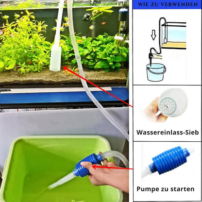Aquarium Reinigungsset Mulmsauger Zubehör Aquariumbürste