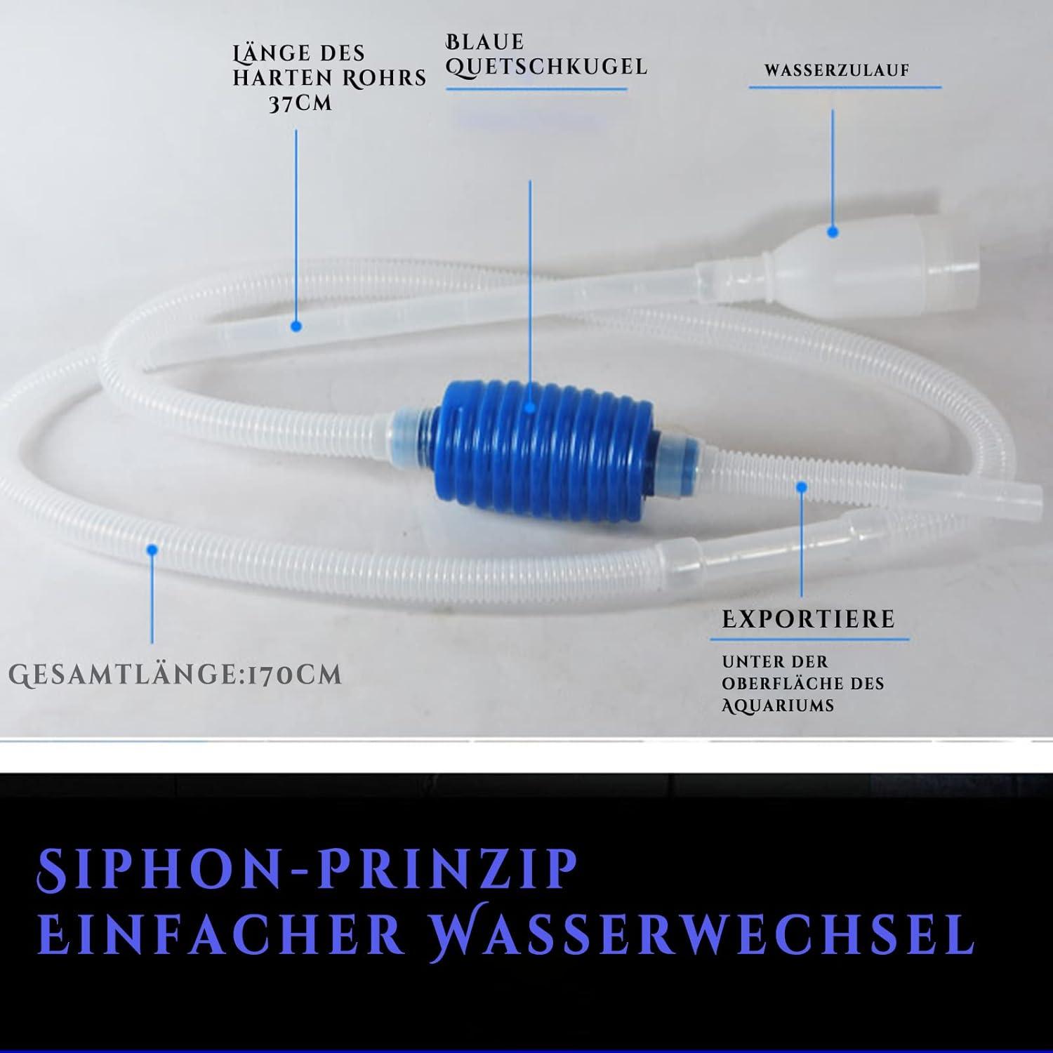 Aquarium Reinigungsset Mulmsauger Futterfixierring Aquariumbürste