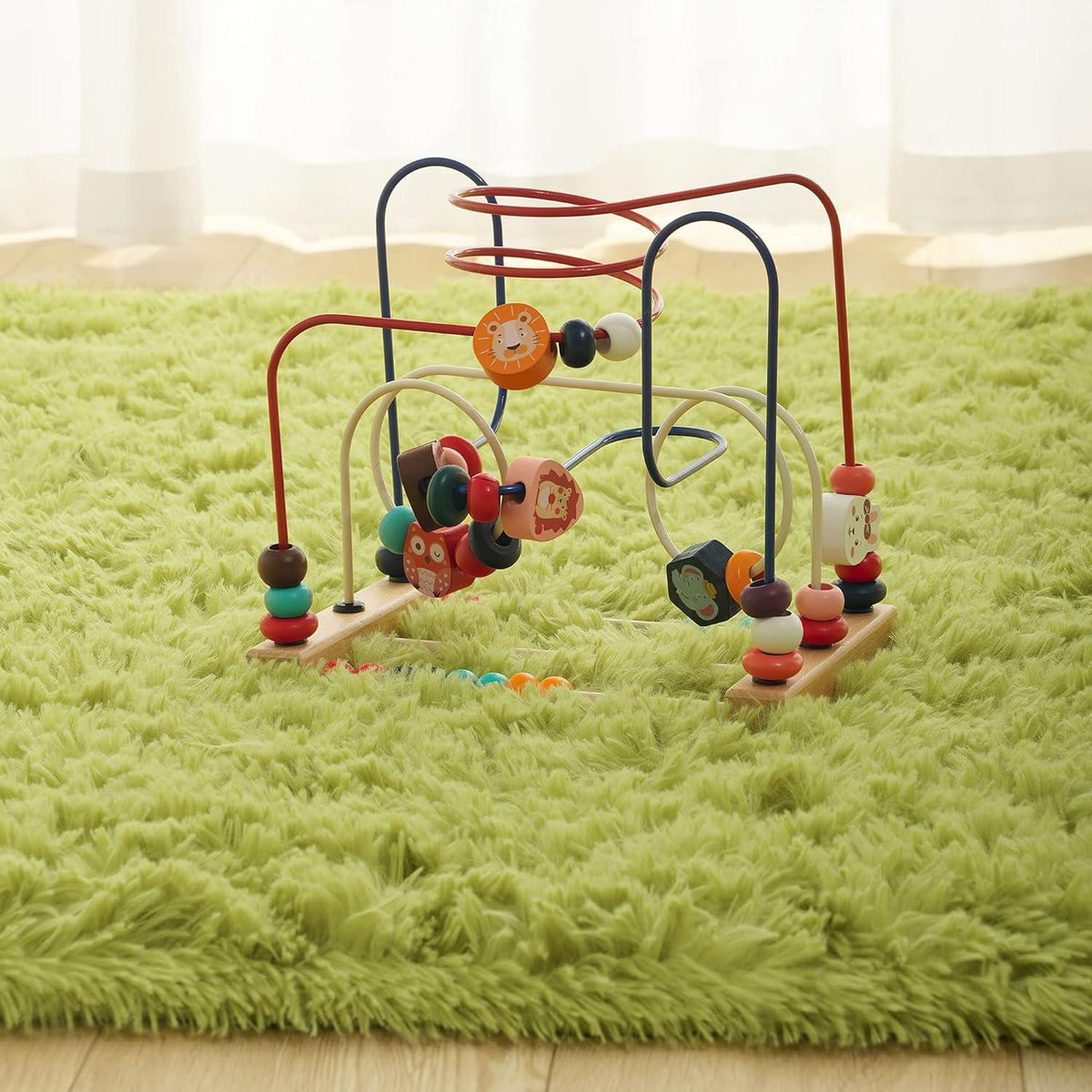 Weicher Hochflor Shaggy Teppich Grün 160x230 cm