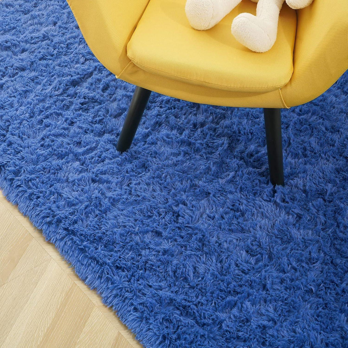 Weicher Hochflor Shaggy Teppich 200x300 cm Blau