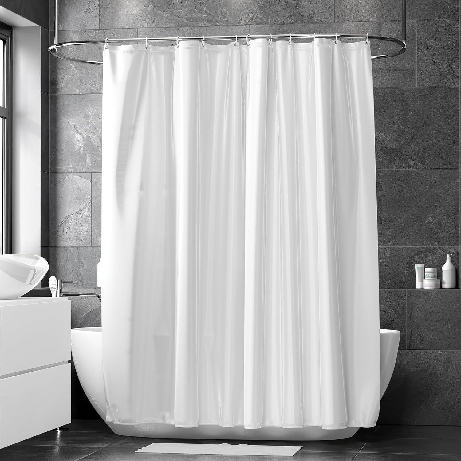 Duschvorhang 180x180 cm, Anti-Schimmel Badvorhang, PVC