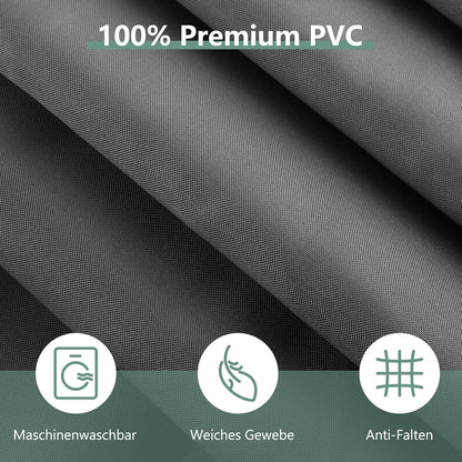 Duschvorhang 240x200 cm Anti-schimmel PVC Wasserabweisend