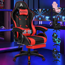 Gamingstuhl mit Massage und Fußstütze, verstellbare