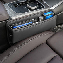 Auto Aufbewahrungsbox Gap Organizer PU Leder Schwarz