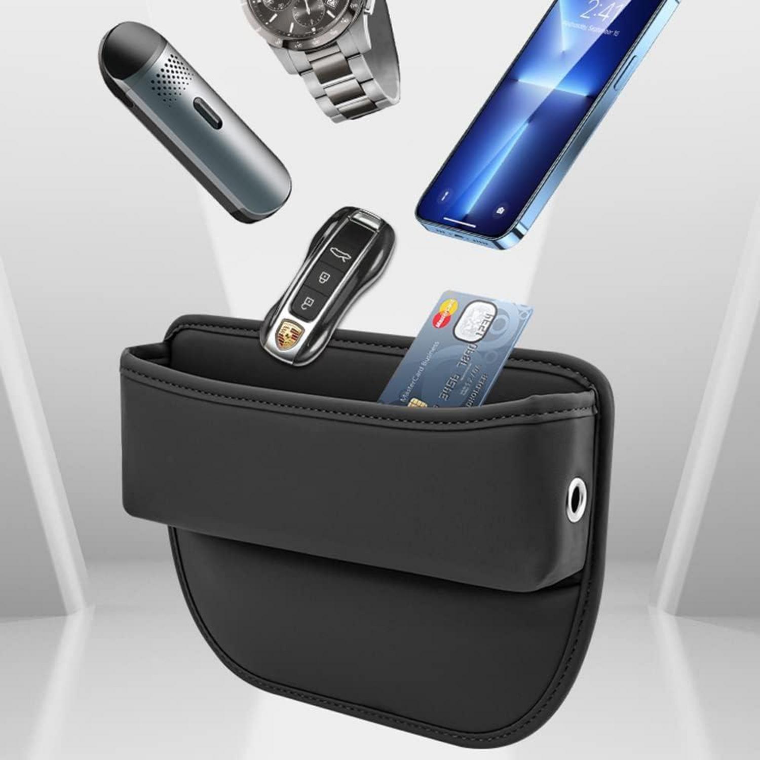 Auto Gap Organizer Aufbewahrungsbox Mittelkonsole Leder Tasche