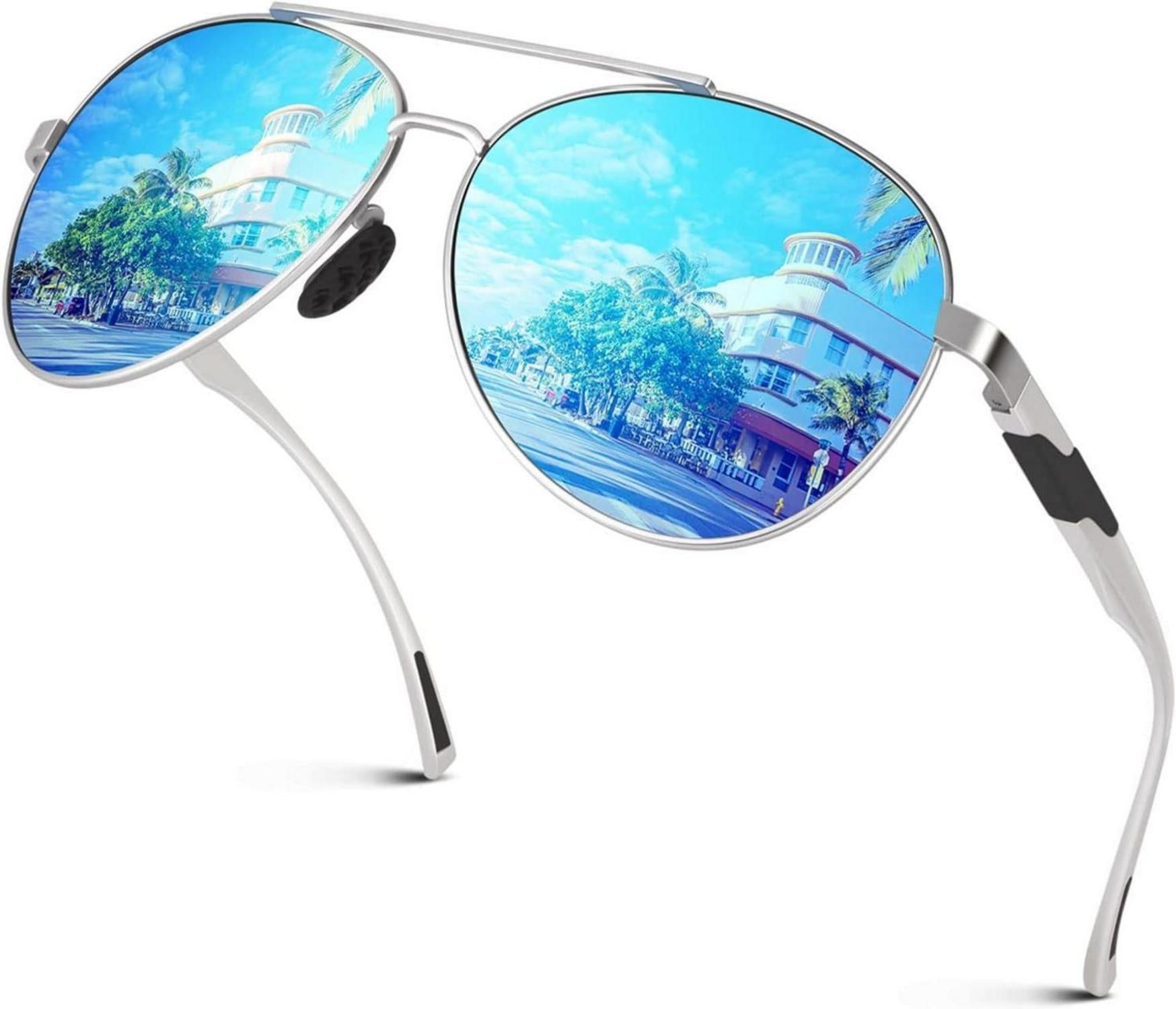 Polarisierte Piloten Sonnenbrille UV400 für Herren Damen