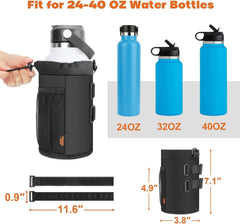 Fahrrad Getränkehalter Schwarz Isolierung Netztasche 40oz