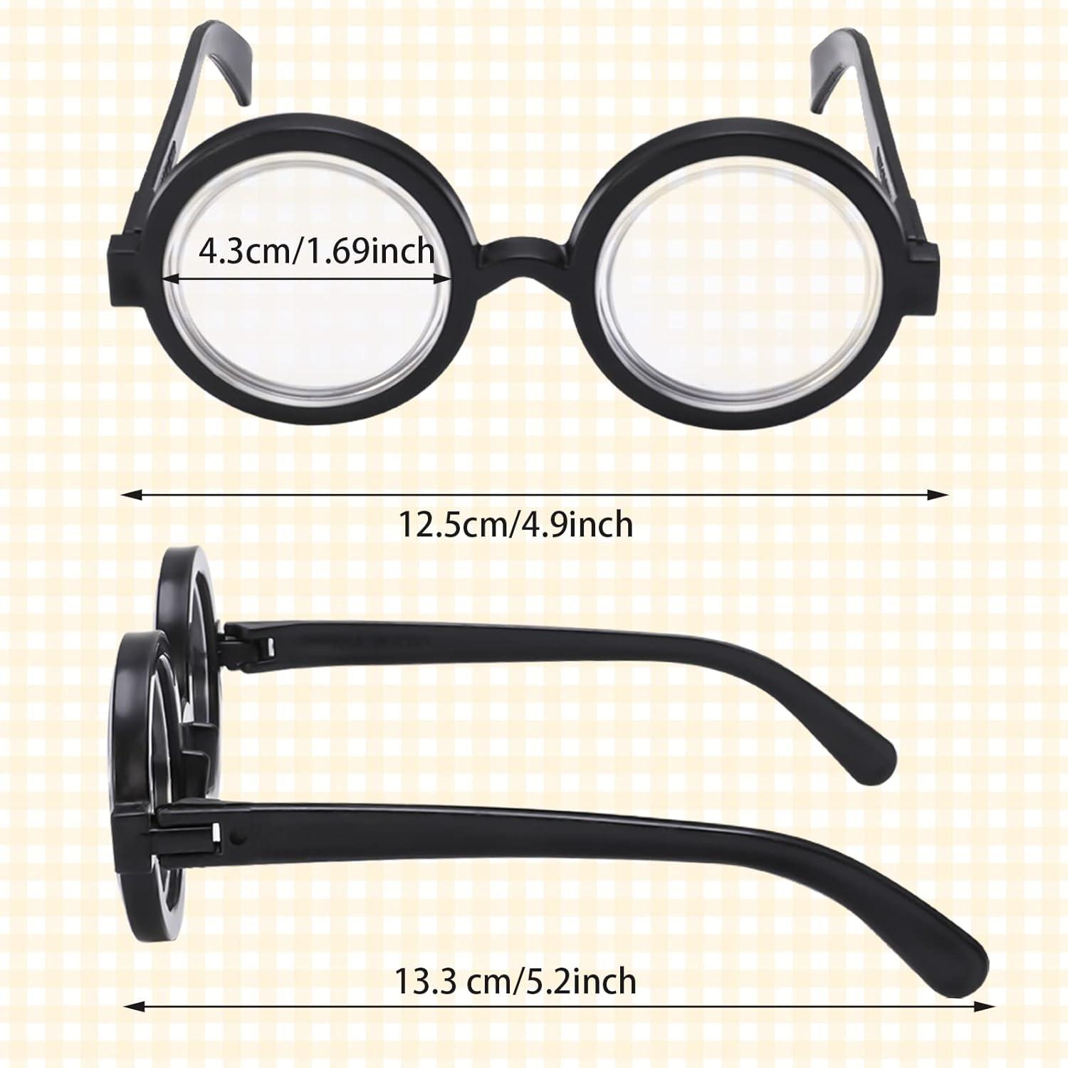 Bunte Propellermütze mit Idioten Brille für Erwachsene