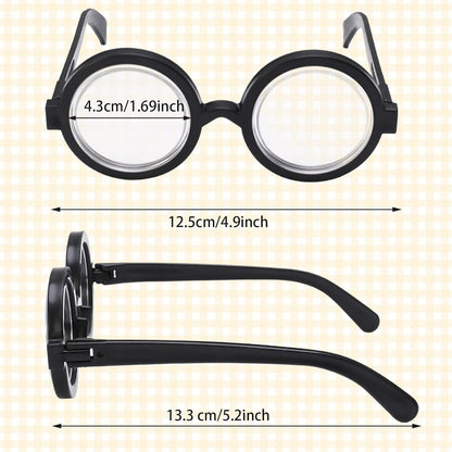 Bunte Propellermütze mit Idioten Brille für Erwachsene