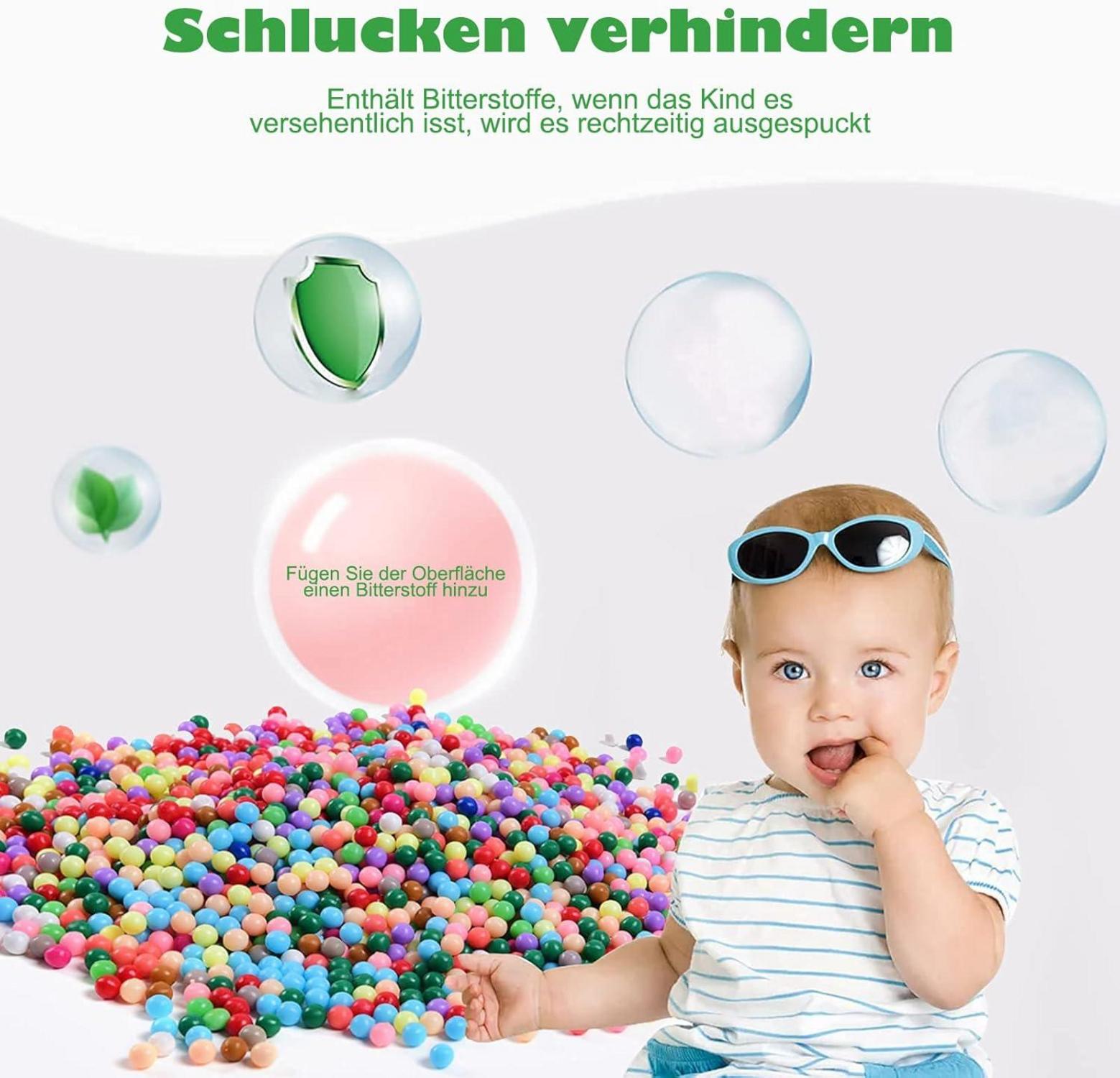 Wasserperlen Nachfüllset für Kinder Bastelperlen 6000 Stück 30 Farben DIY Spielzeug
