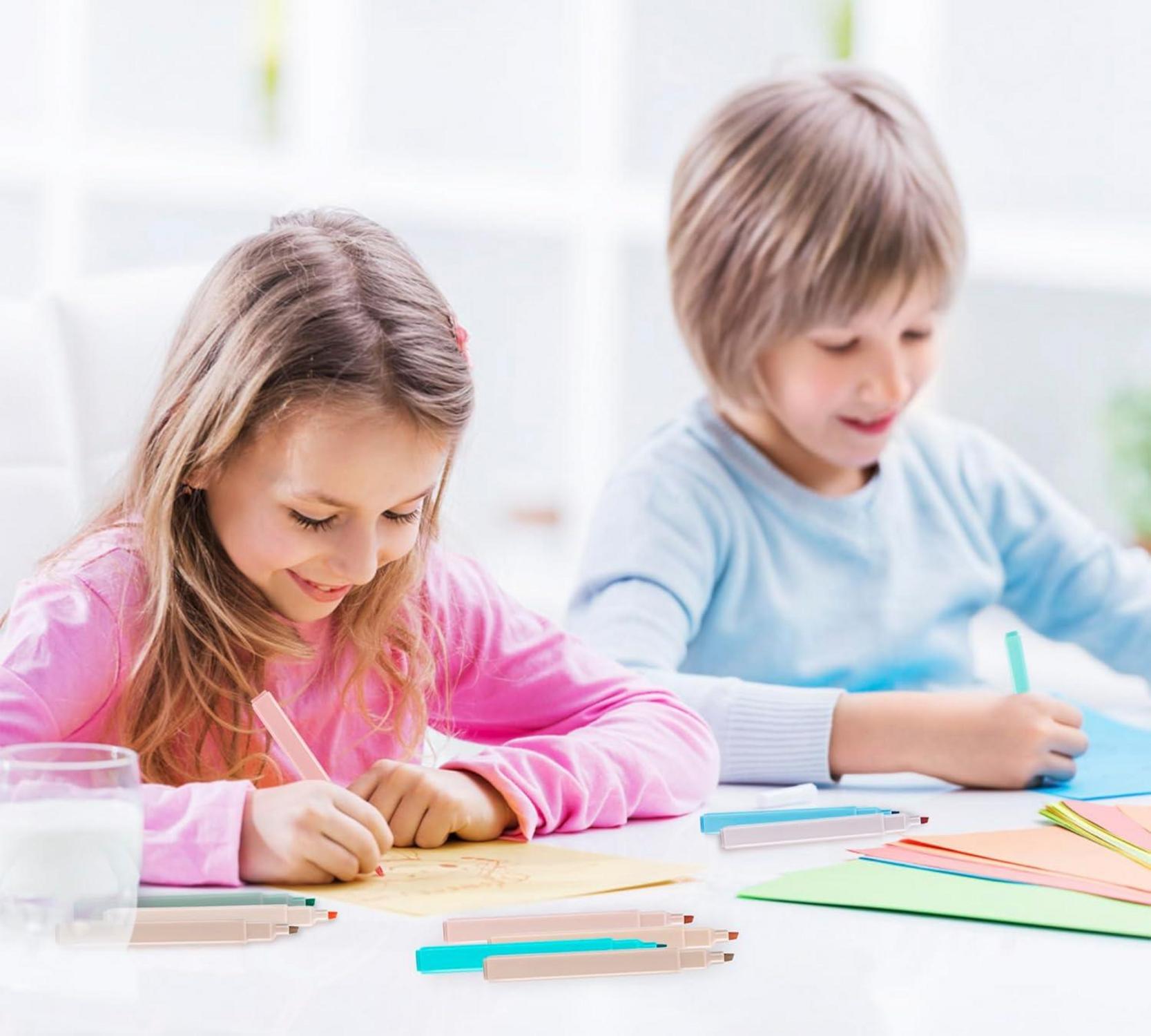 12 Bunte Pastell Textmarker Stifte Aesthetic Marker School Office