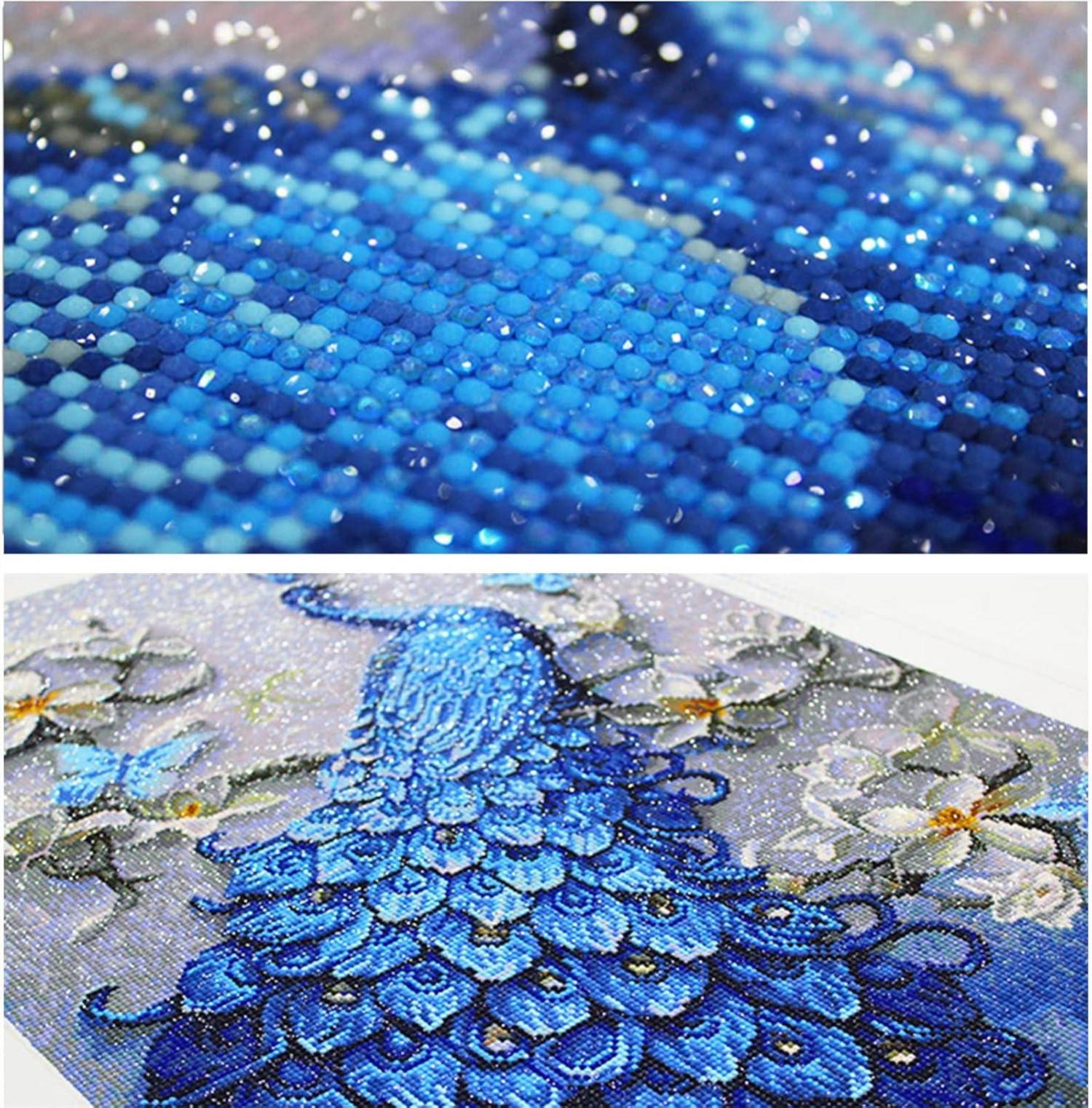 5D Diamant Malerei Set Pfau DIY Erwachsene Full Drill XXL