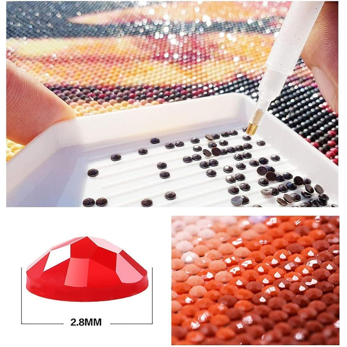5D Diamant Painting Pfau XXL Set – Full Drill DIY Bild