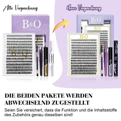 Wimpern-Set 280pcs Cluster Wispy 30D+40D für Volumen-Look