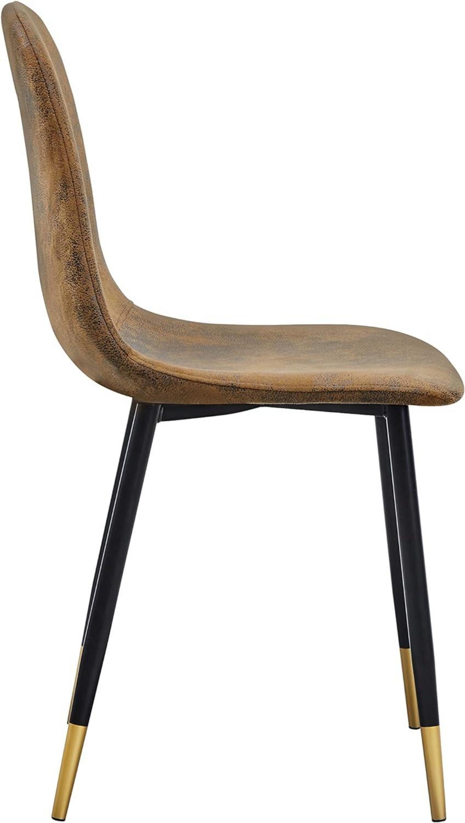 Moderne Esszimmerstühle 4er-Set Skandinavisches Design Wildlederimitat