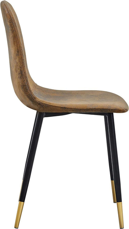 Moderne Esszimmerstühle 4er-Set Skandinavisches Design Wildlederimitat