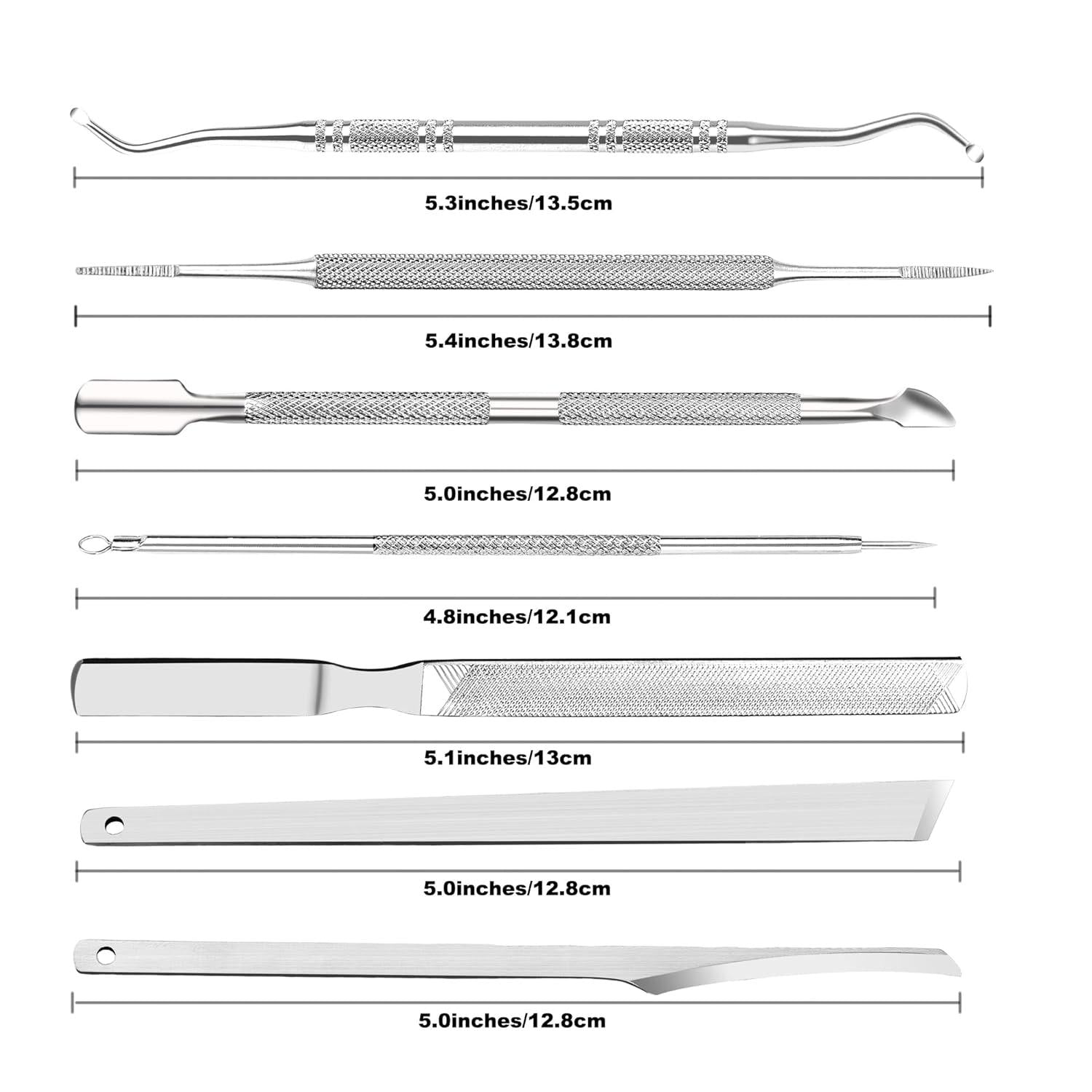7-teiliges Pediküre-Set aus Edelstahl für eingewachsene