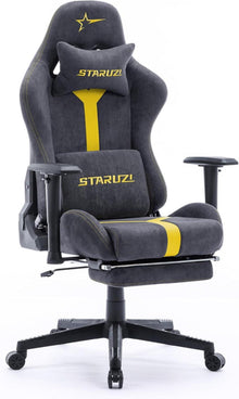 Ergonomischer Gaming Stuhl mit Fußstütze & 3D-Armlehnen
