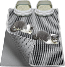 Katzenklo Matte 90x76cm EVA Wasserdicht Waben Design Doppelte Schichte