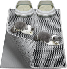 Katzenklo Matte 90x76cm EVA Wasserdicht Waben Design Doppelte Schichte
