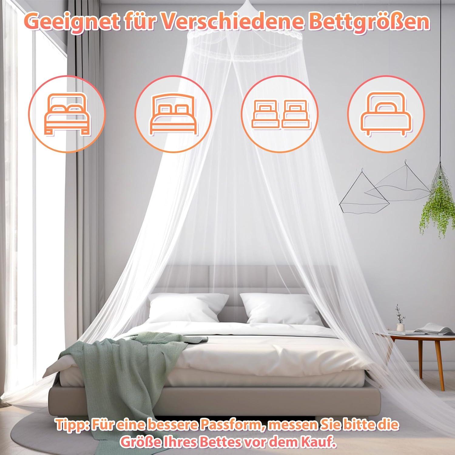 modacraft Spitze Moskitonetz Doppelbett Einzelbett Babybett Kinderzimmer Indoor