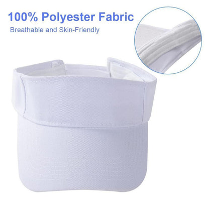 Visor Cap atmungsaktiv – Sportliche Sommerkappe für Damen & Herren (Weiß)