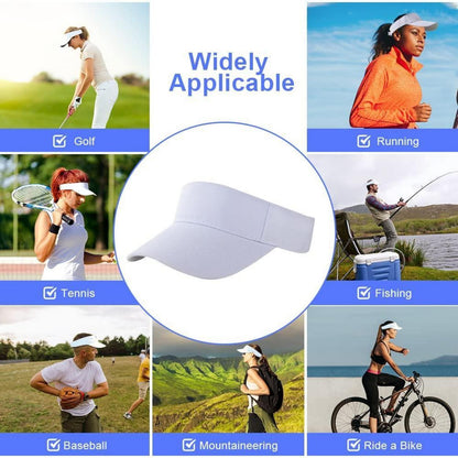 Visor Cap atmungsaktiv – Sportliche Sommerkappe für Damen & Herren (Weiß)