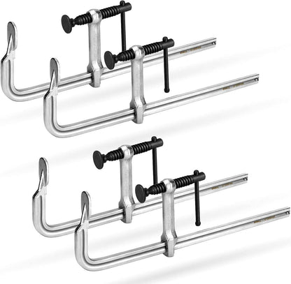 SHALL Schraubzwingen Set 4er Pack 12 Zoll 450 lbs Spannkraft Fixieren