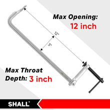 SHALL Schraubzwingen Set 4 Stück 12 Zoll 200kg Schmiedestahl