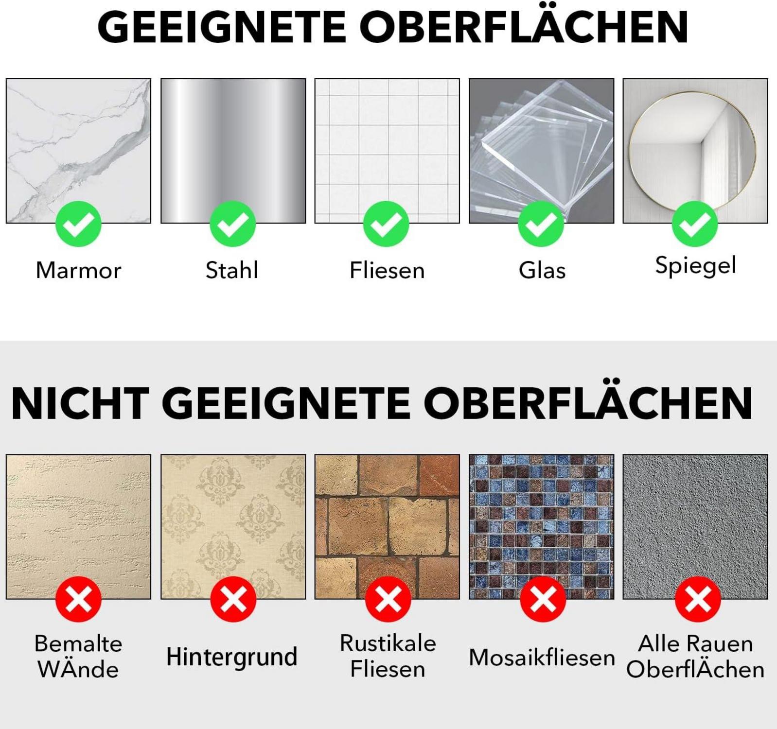 Duschablage Ohne Bohren Schwarz 3 Stück mit Seifenhalter und Haken