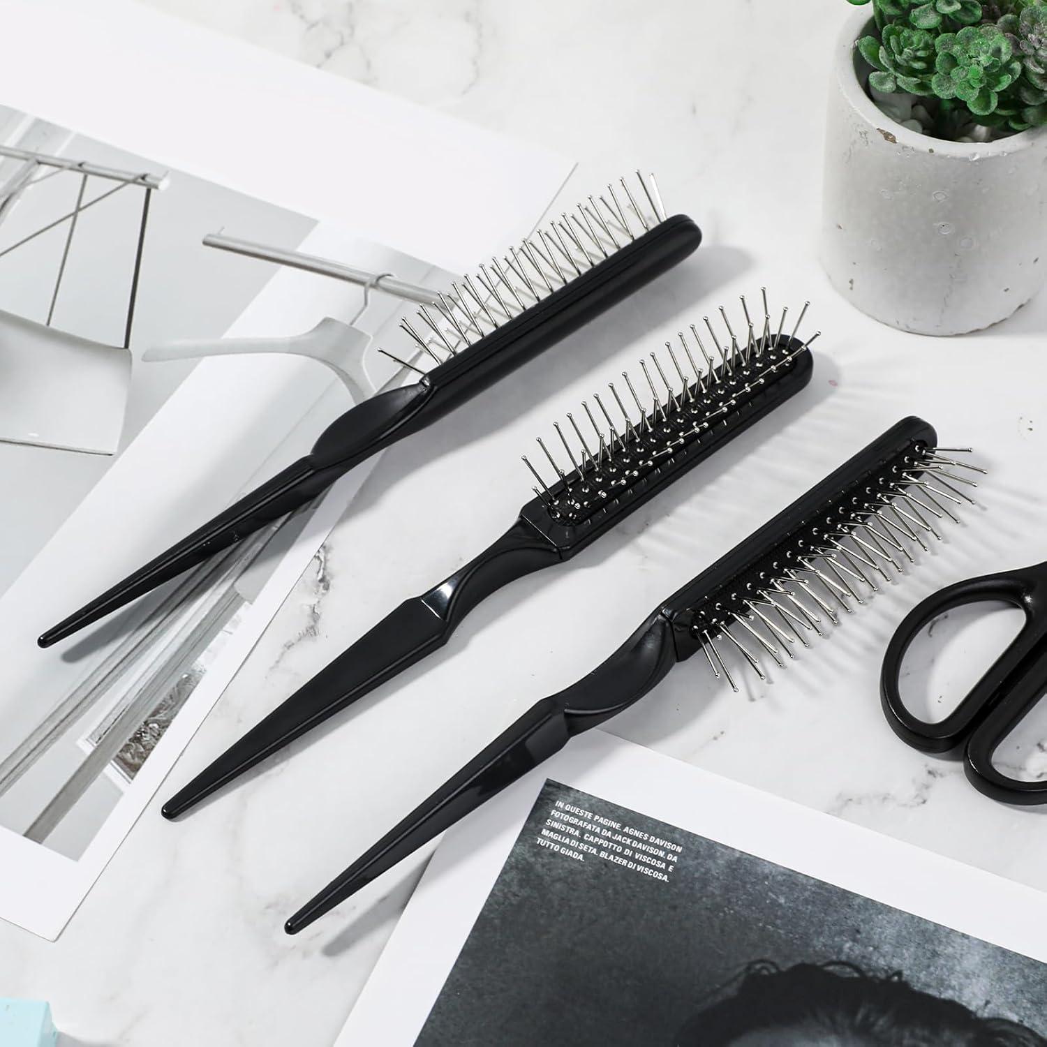 3er Set Schwarz Styler Perückenhaarbürsten für synthetische