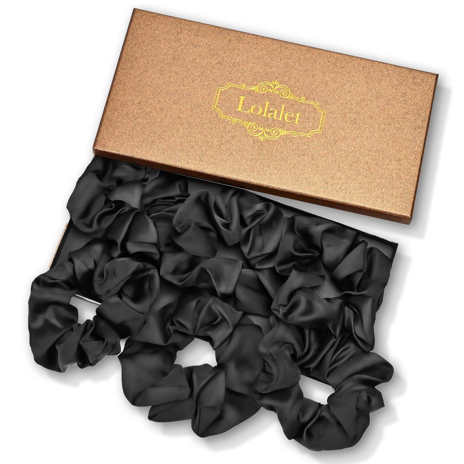6er Pack Damen Haargummis Schwarz - Weich Elastisch Stoff