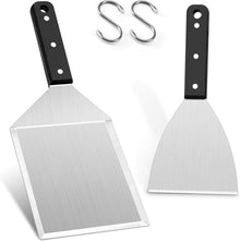 Grillspachtel Set Edelstahl 2er Set Smash Burger Gasgrill Feuerplatte