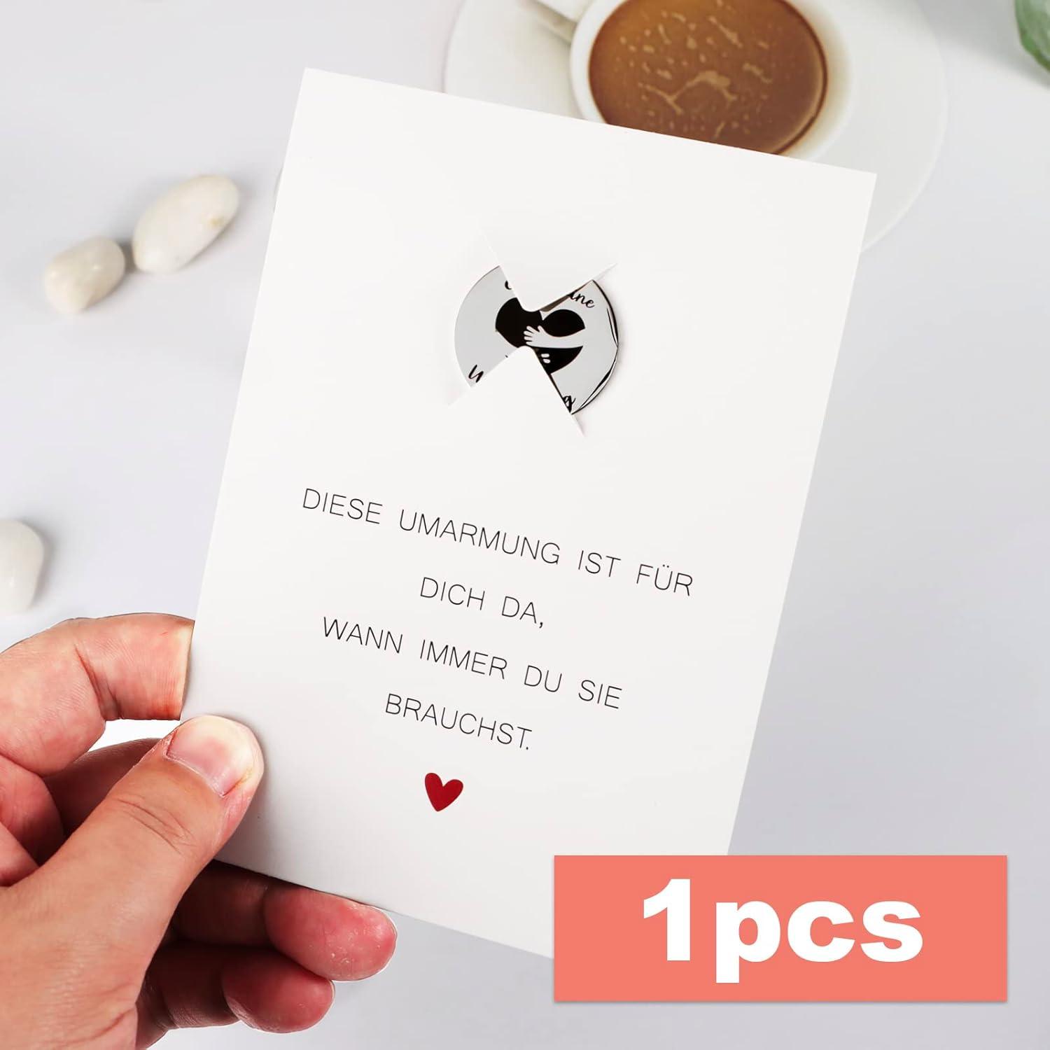 Glücksmünze Umarmung Motivationsgeschenk Geschenkset