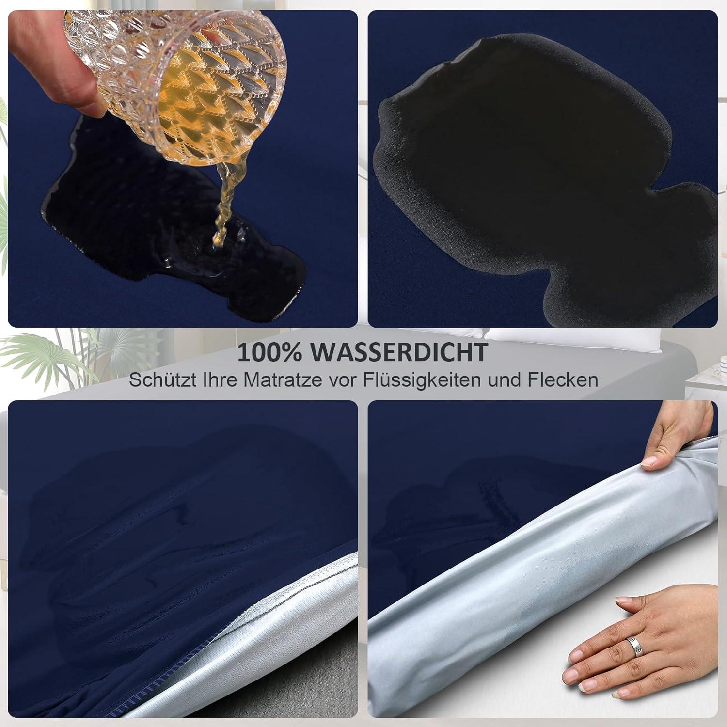 Wasserdichter Matratzenschoner 180x200cm Spannbettlaken Atmungsaktive