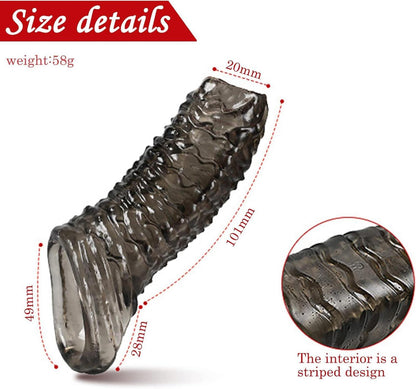 Penishülle mit Vaginalmassage und Hodenring für Männer