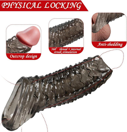 Penishülle mit Vaginalmassage und Cockring für Männer