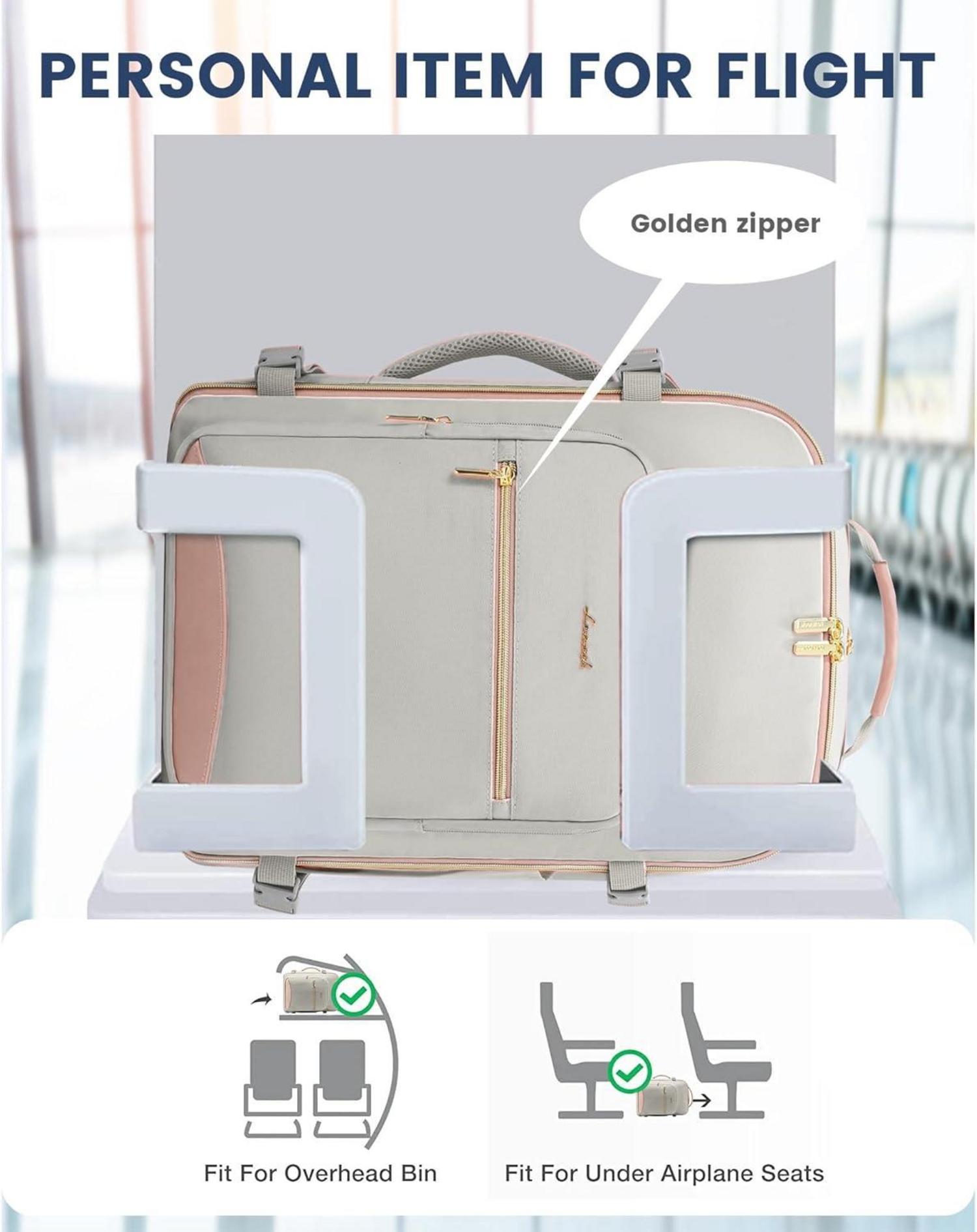 Handgepäck Rucksack 40L Damen Reiserucksack Business Grau