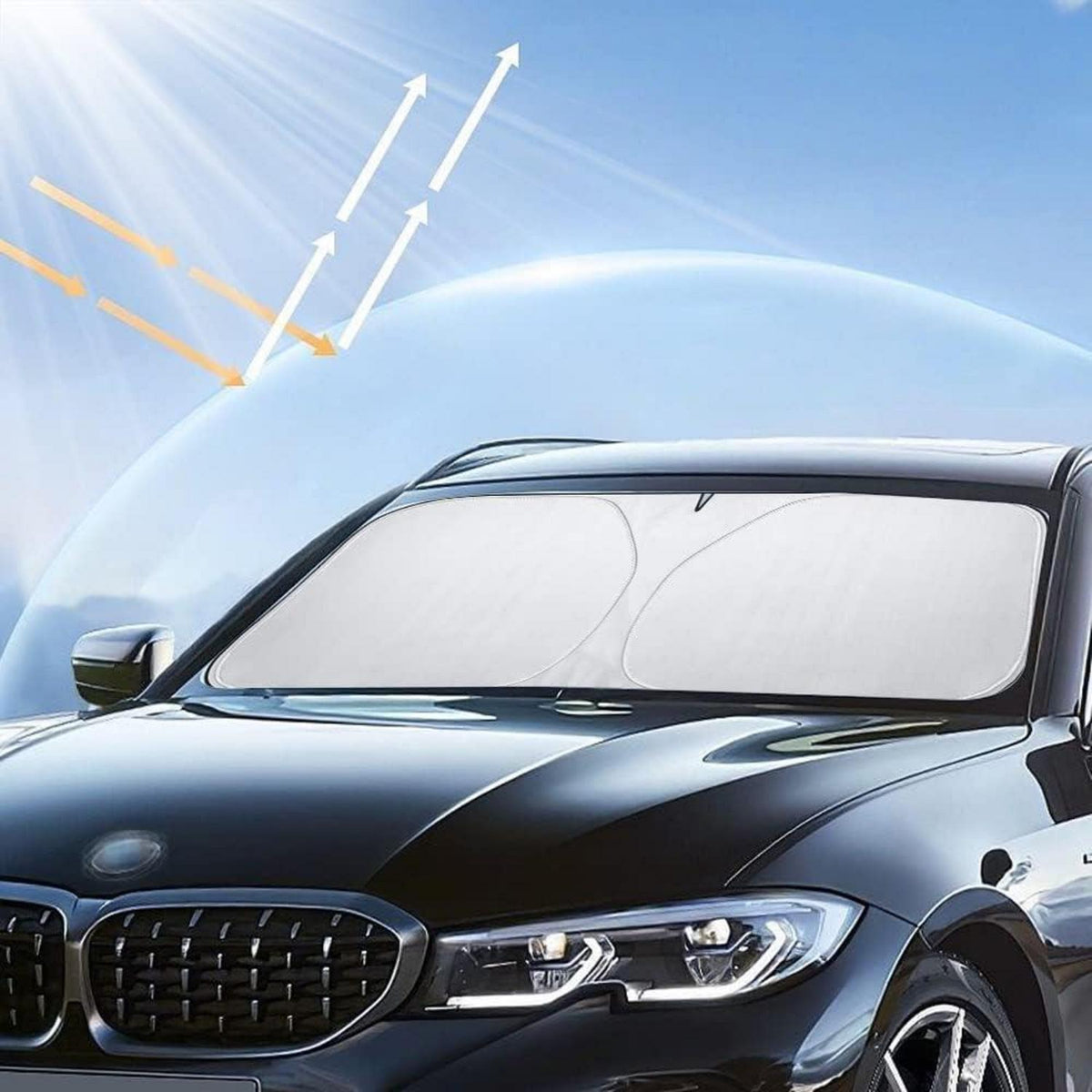 Auto Frontscheiben Sonnenschutz 136x65cm – UV Schutz & Kühlung