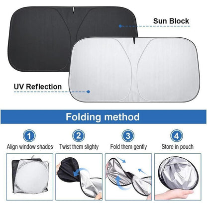 Auto Frontscheiben Sonnenschutz 136x65cm – UV Schutz & Kühlung