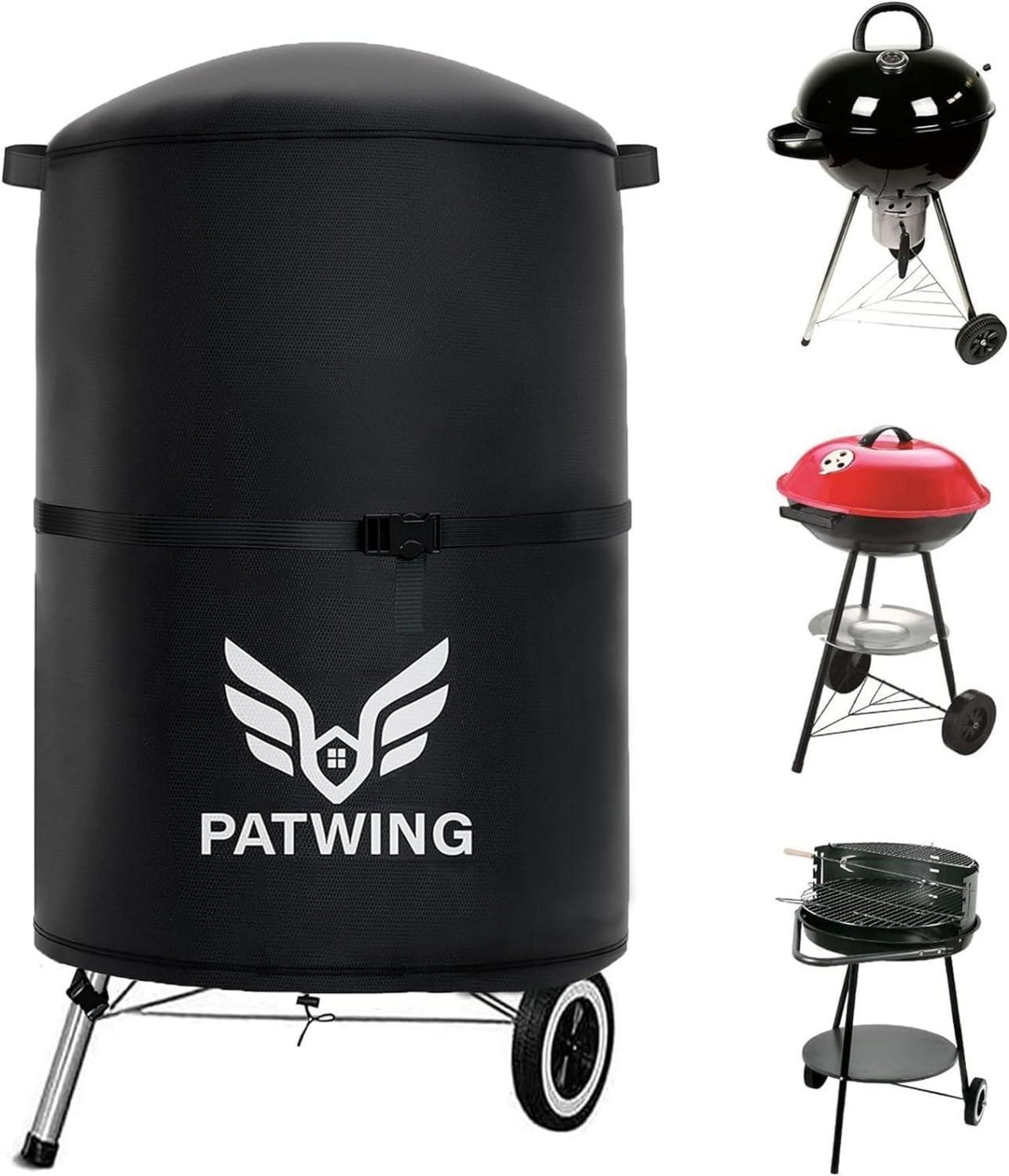 Grillabdeckung 600D Oxford-Stoff Schwarz Wetterfest für Brinkmann