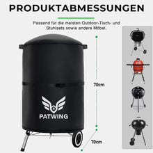 Grillabdeckung 600D Oxford-Stoff Schwarz 70*70*70 cm