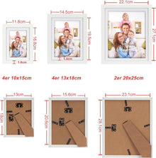 Giftgarden Weiß Bilderrahmen Set 10er Collage 10x15 13x18