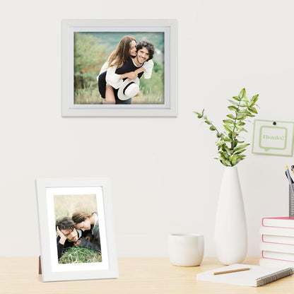 Giftgarden Weiß Bilderrahmen Set 10er Collage 10x15 13x18 20x25 Modern Multisize