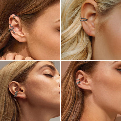 JeweBella Ear Cuff Set Damen Ohrclips Ohne Ohrlöcher Ohrmanschette Fake Piercing 22 Stück