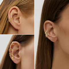 22-teiliges Einstellbares Ear Cuff Set Ohne Ohrlöcher