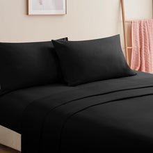 Kissenbezug 50x70 Schwarz 2er Set Mikrofaser Hotelverschluss